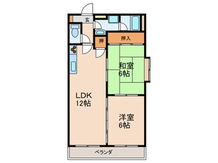 ウィズワン空港南の物件間取画像